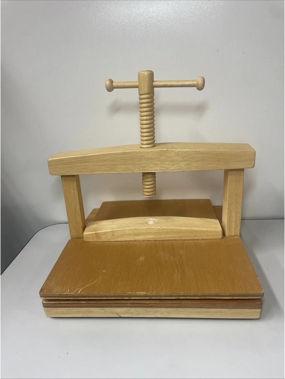 Vintage 1990s Professional FLOWER PRESS, Wood, Preserve Flowers| Craft Tool